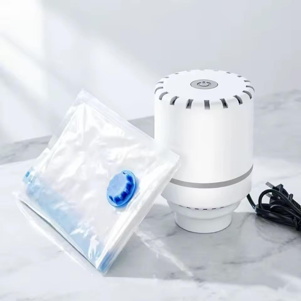 Вакуумный пакет для хранения одежды/одеял и курток 70х100 см с электрическим насос