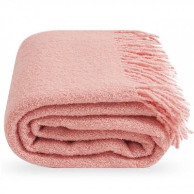 Плед букле 140х190 см Розовый - фото 1