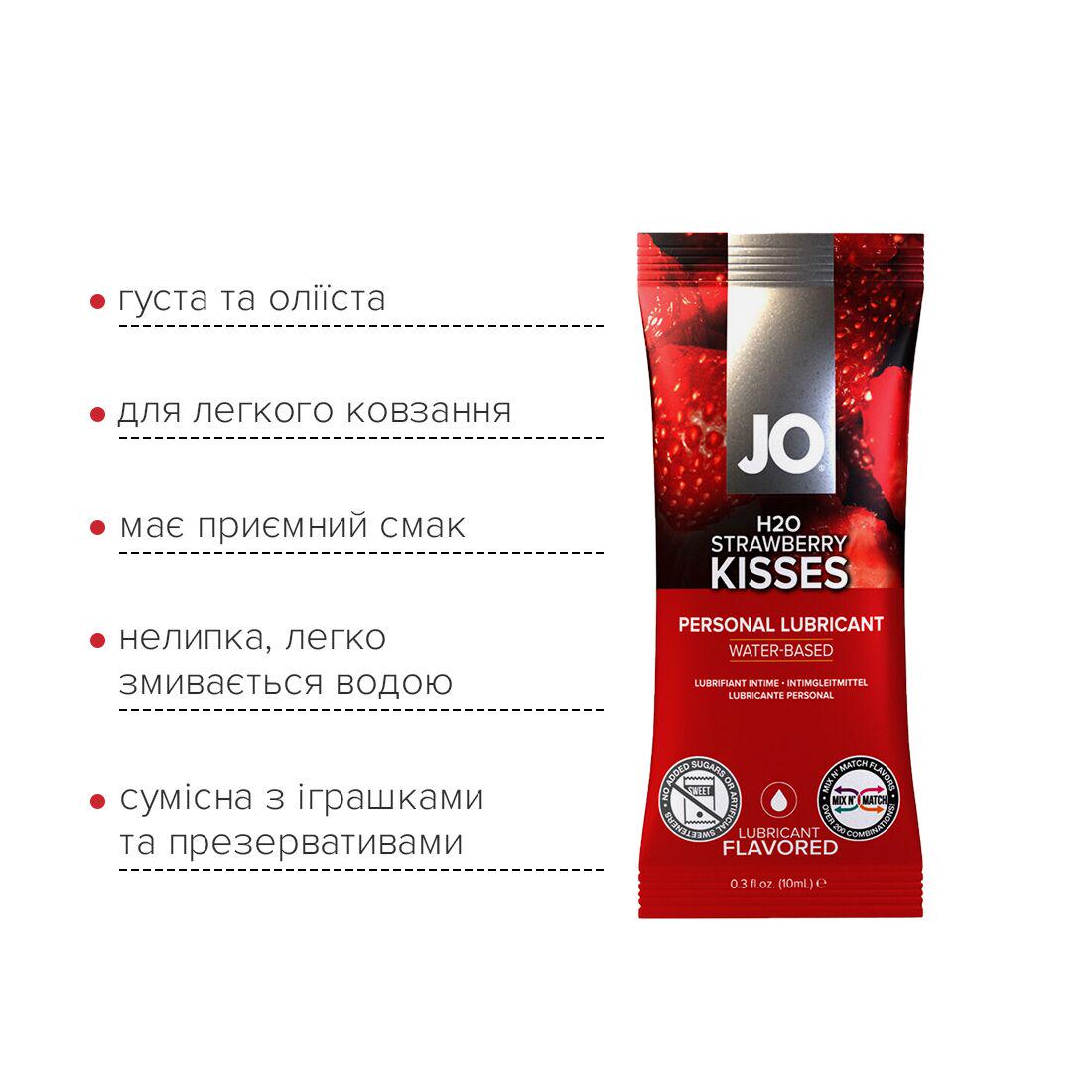 Набір пробників лубрикантів System JO H2O Полуниця Strawberry 10 мл (SO6161) - фото 4