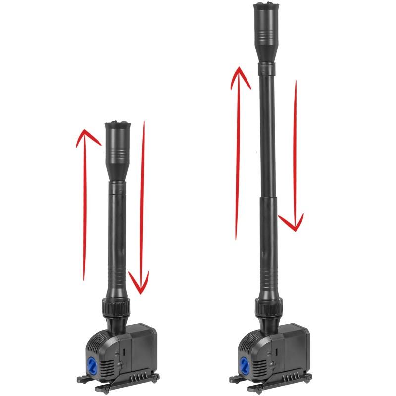 Насос-фонтан Kruger Meier PondXplorer Elite 1200 с фильтром для садового пруда 3в1 600 л/ч (KM-HJ-603) - фото 4 Насос-фонтан Kruger Meier PondXplorer Elite 1200 с фильтром для садового пруда 3в1 600 л/ч (KM-HJ-603) - фото 4