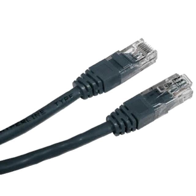 Патч-корд Cablexpert PP12-0,25M/BK категорія 5Е 0,25 м Чорний (2983448233)