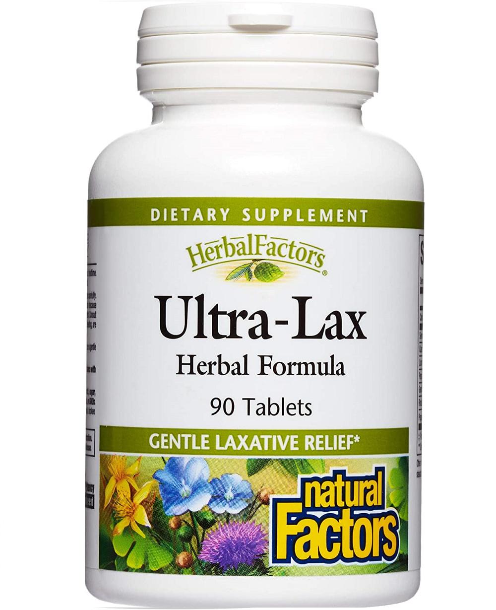 Комплекс для пищеварения Natural Factors Ultra-Lax, Herbal Formula 90 Tabs Комплекс для пищеварения Natural Factors Ultra-Lax, Herbal Formula 90 Tabs