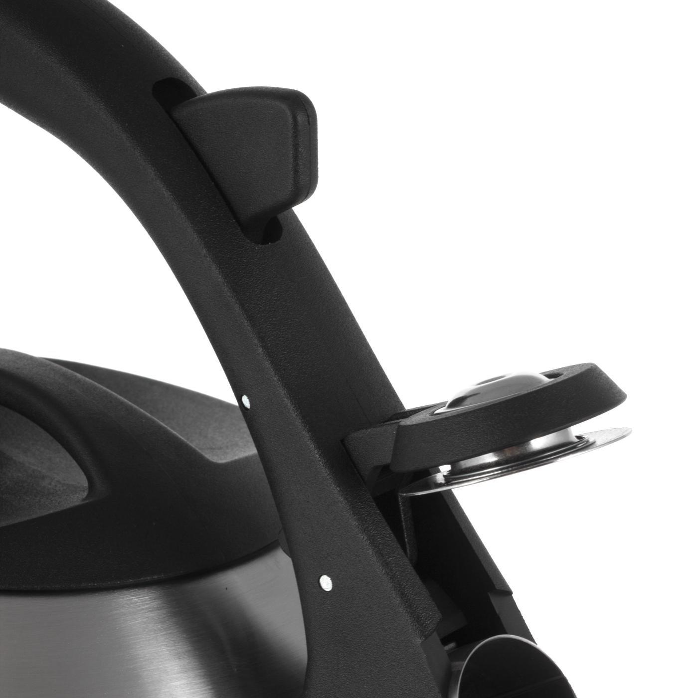 Чайник зі свистком та бакелітовою ручкою Ofenbach KM-100306 з нержавіючої сталі 2,7 л Сталевий (150-84-100306) - фото 2