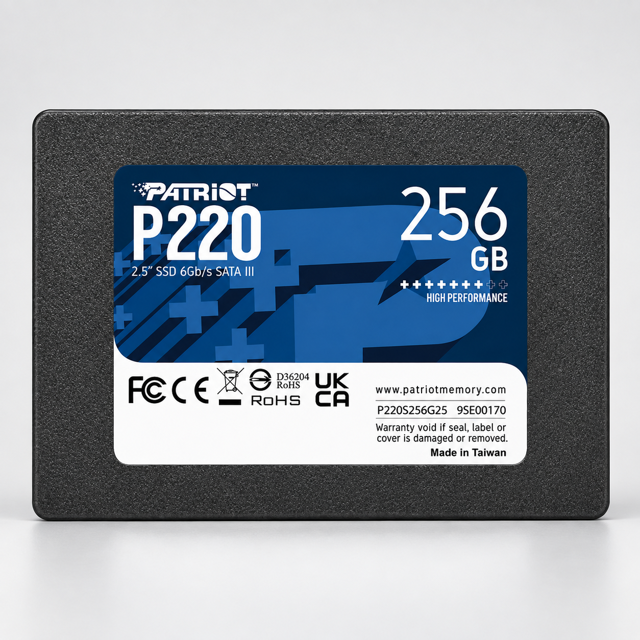 SSD-накопитель Patriot P220 256 ГБ 2.5" SATA III 550/490 МБ/с SSD-накопитель Patriot P220 256 ГБ 2.5" SATA III 550/490 МБ/с