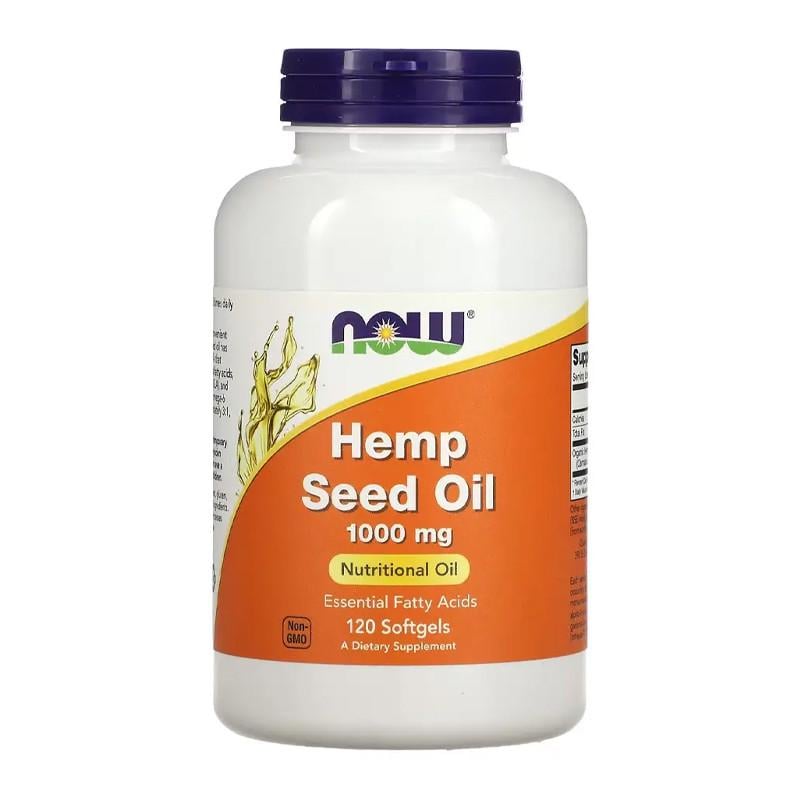 Конопляное масло NOW Hemp Seed Oil 1000 мг 120 капс. (20247-01)