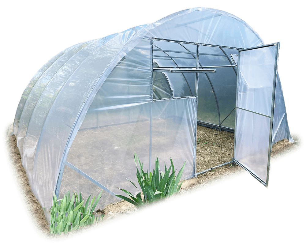 Теплица Алмир 6x8 из квадратной трубы 30х30 с пленкой 150 мкм