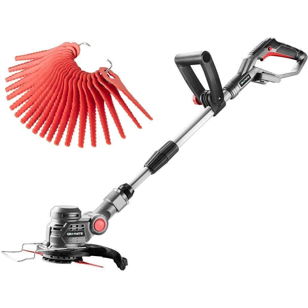 Триммер садовый аккумуляторный GRAPHITE 18В 25 см рукоятка 1,1-1,4 м 1,8 кг без АКБ и ЗУ (58G030) - фото 3