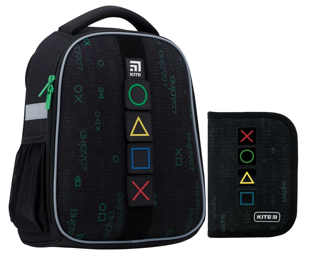 Школьный набор Kite Education Play Time каркасный рюкзак/пенал (202275)