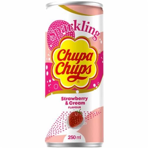 Напиток газированный Chupa Chups Strawberry & Cream 250 мл (29432090)