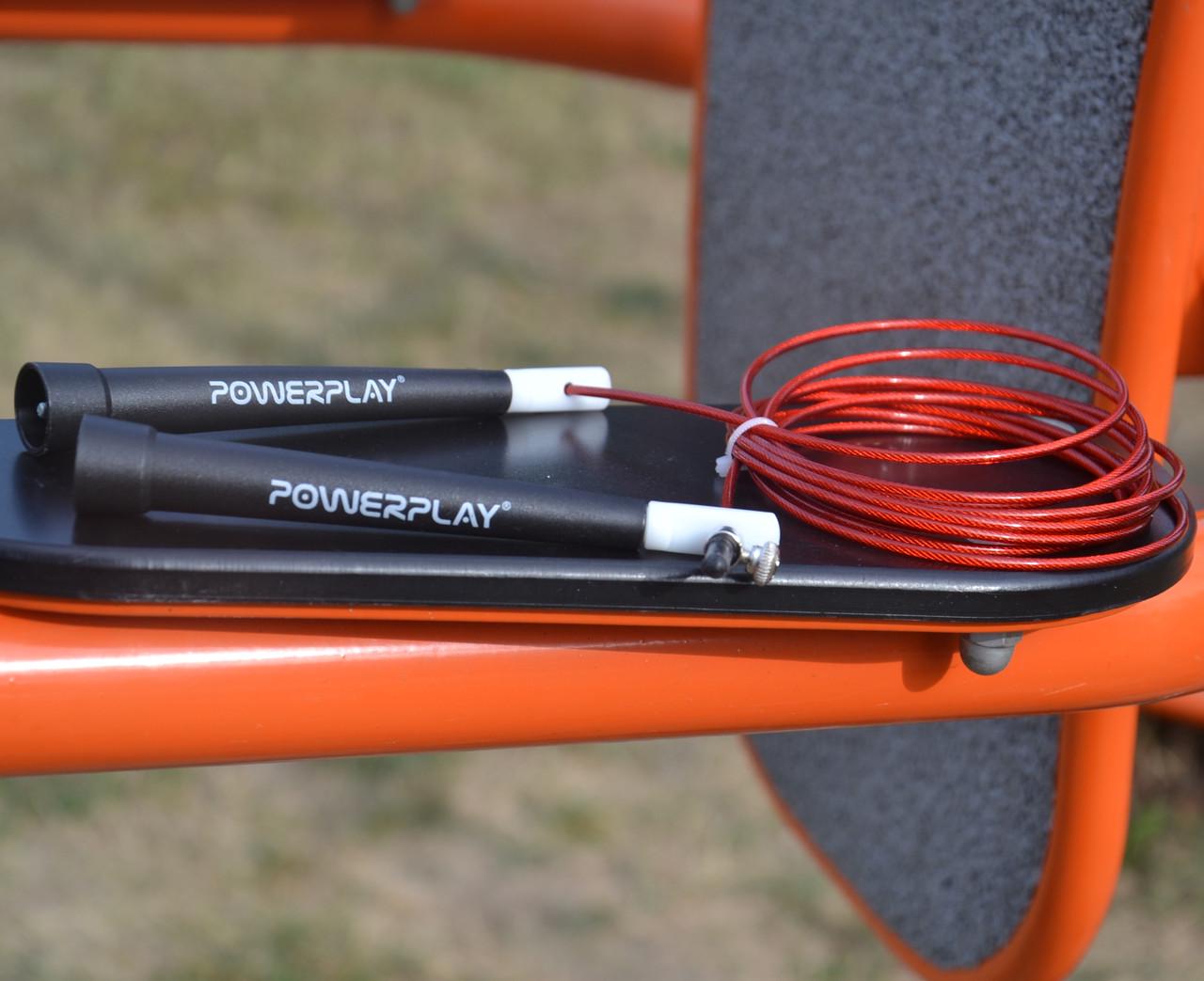 Скакалка скоростная PowerPlay 4202 Ultra Speed Rope 2,9 м Красный - фото 8