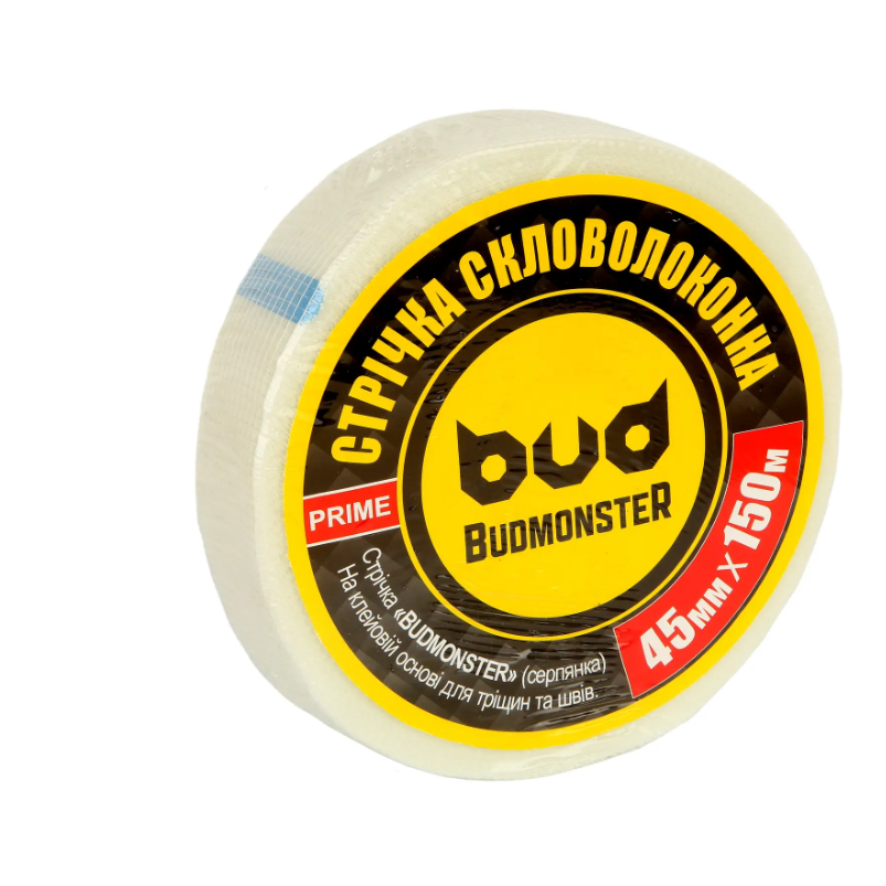 Лента-сетка серпянка для ГК Budmonster Prime 45 мм 150 м (11333)