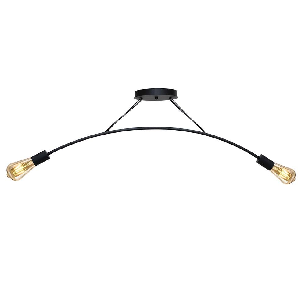 Люстра подвесная MSK ELECTRIC Orion NL 9832-2 BK на две лампы Е27 Черный