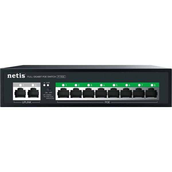 Комутатор Netis P110GC некерований 10хGigabit Ethernet Чорний (21027984)