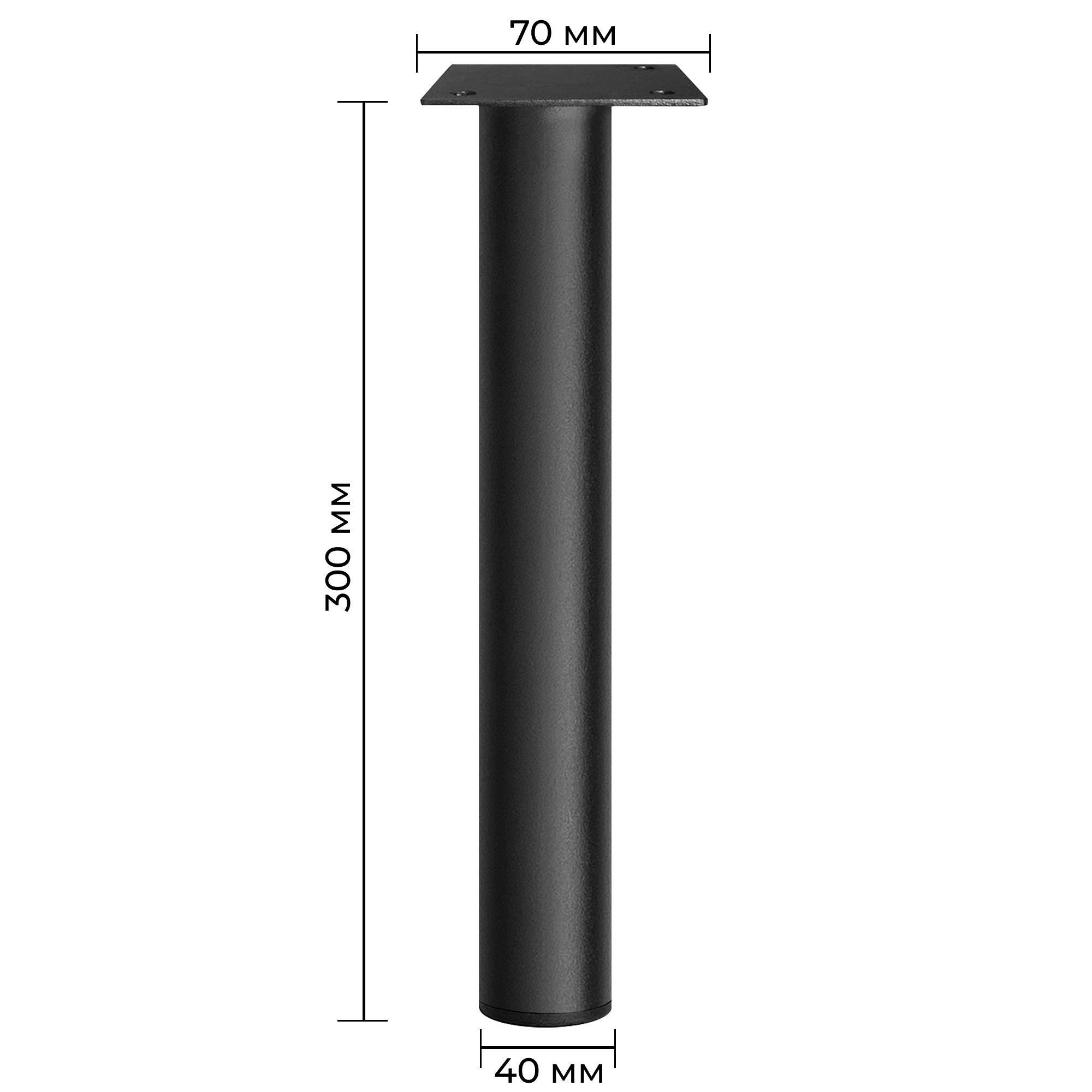 Мебельная ножка INSTIGO из металла 300 мм Черный (1408) - фото 2 Мебельная ножка INSTIGO из металла 300 мм Черный (1408) - фото 2