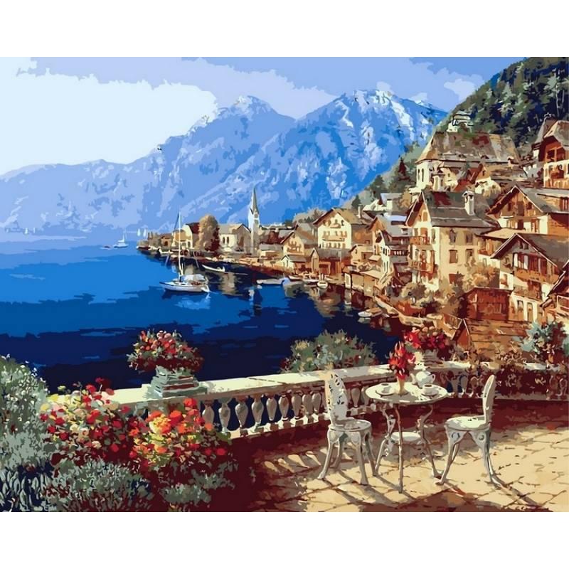 Картина по номерам Babylon Халлштат Австрия 40x50 см (skl-VP249)