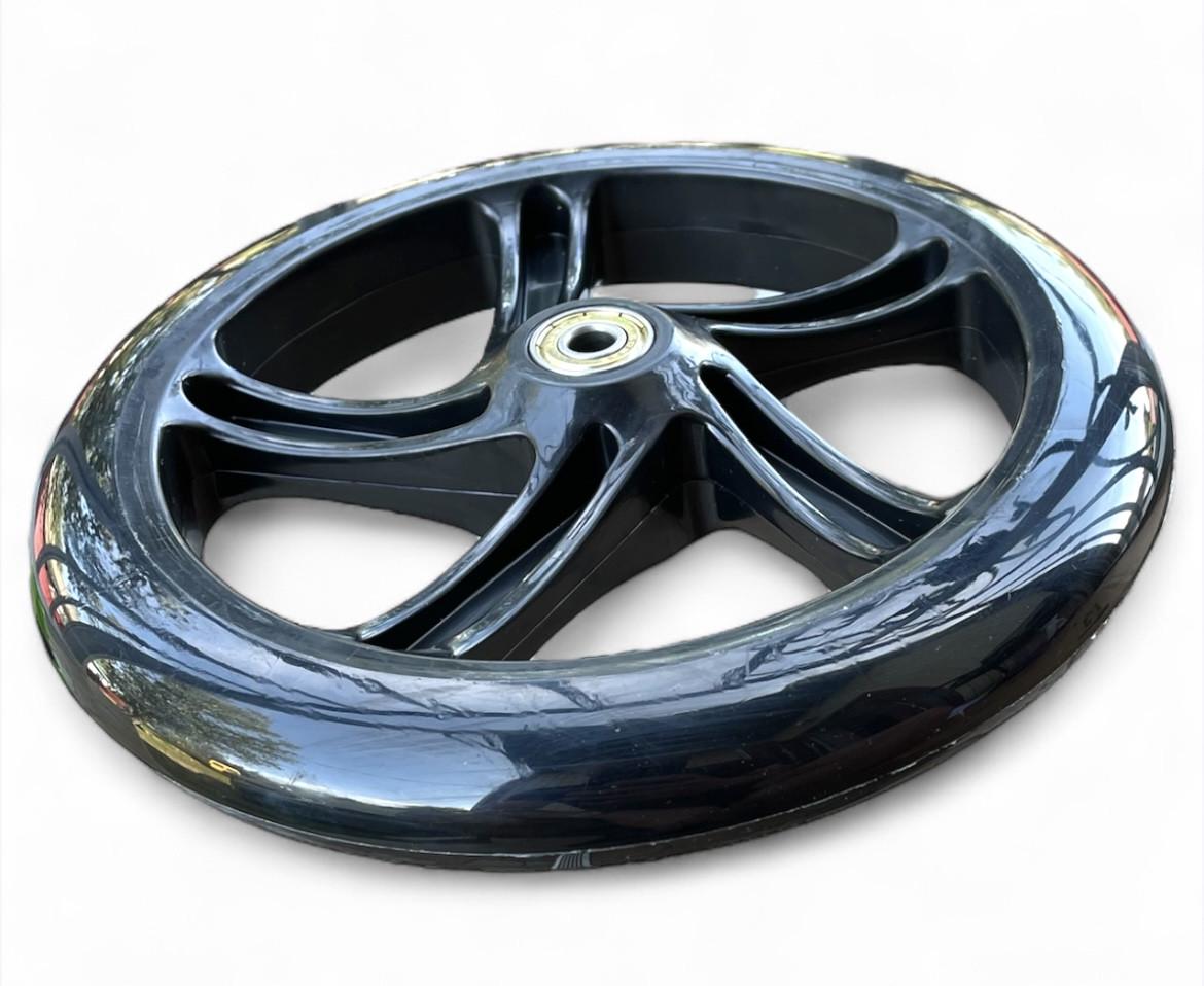 Колесо для самоката PU з підшипниками 608 200х40 мм Чорний - фото 3 Колесо для самоката PU з підшипниками 608 200х40 мм Чорний - фото 3