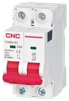 Автоматический выключатель модульный CNC YCB7-63 2Р 6 кА С 40А (Б00029513)