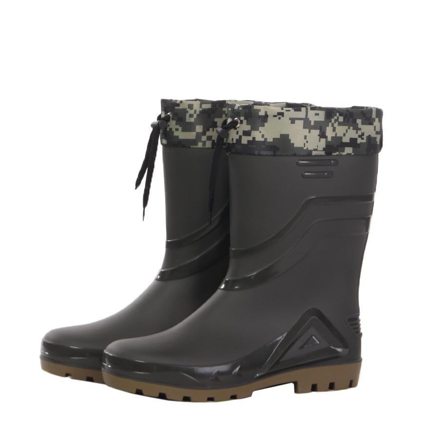 Сапоги мужские утепленные ГумаТрест с манжетой р. 41 Темная олива (М-14 УМТ41)