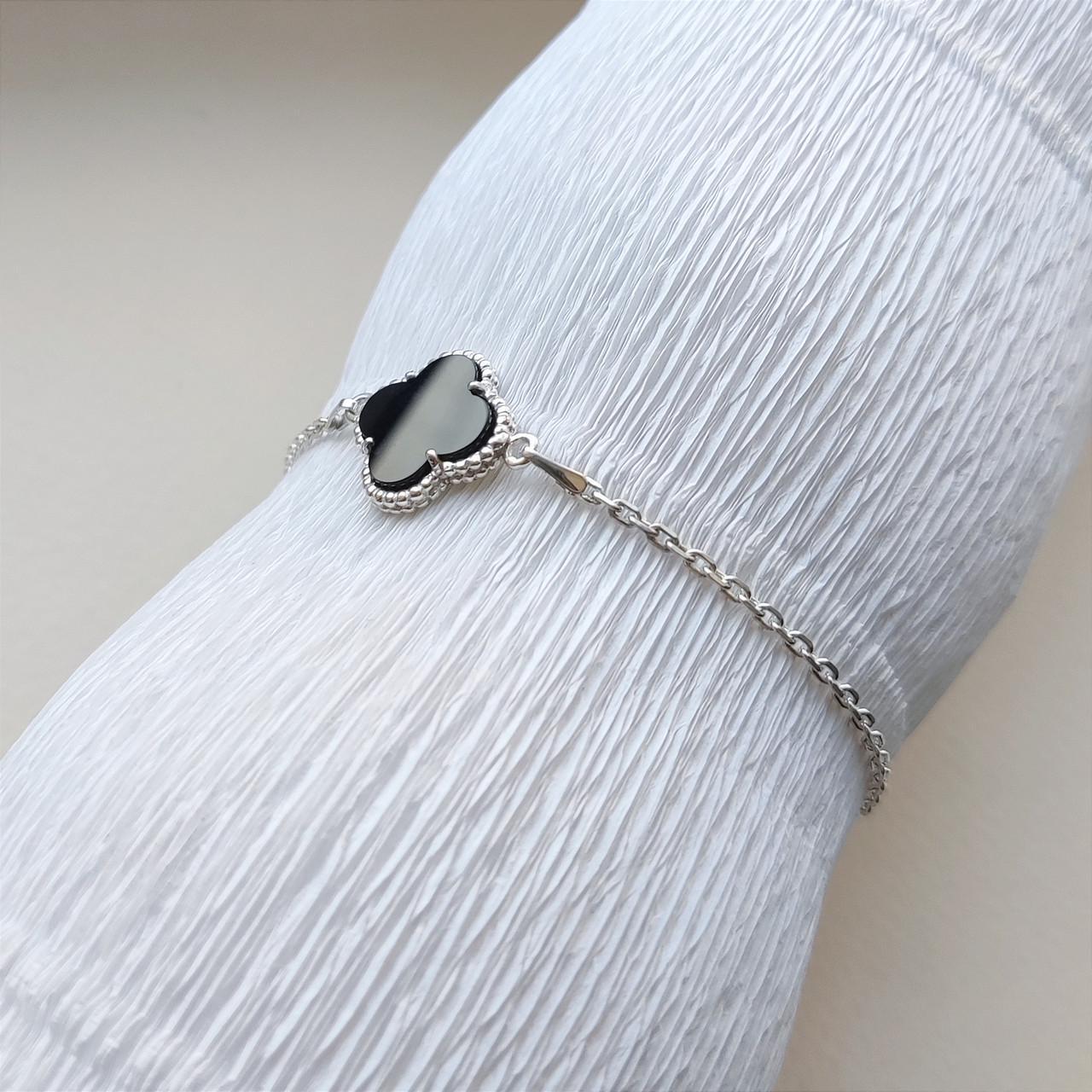 Браслет срібний Diva Конюшина р. 17 (252бр17)