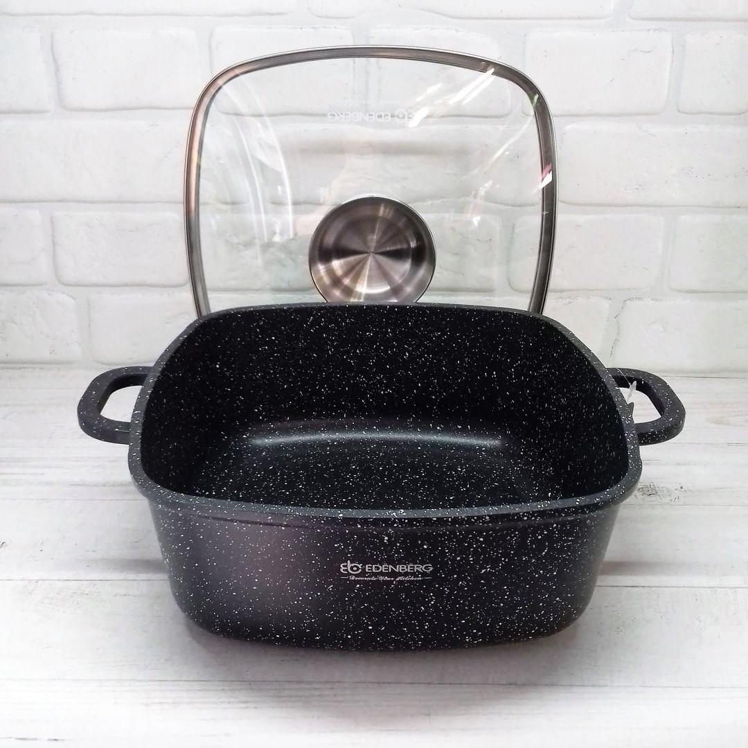 Каструля Edenberg із мармуровим антипригарним покриттям 2.8 л 20 см (EB-8111) - фото 9