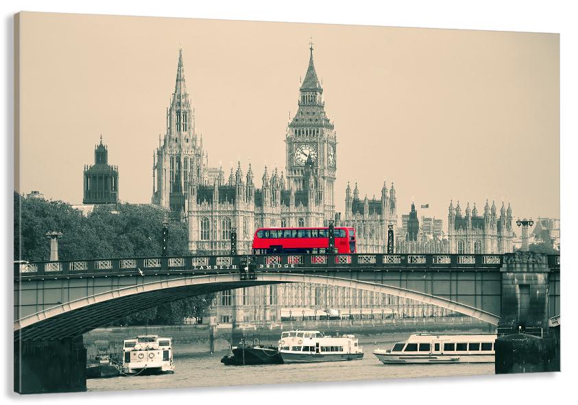 Картина на холсте в гостиную/спальню Великобритания 60х100 см (MLP_142)