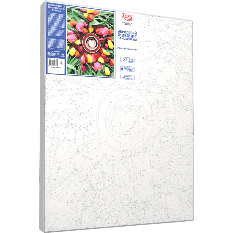 Картина за номерами ROSA Ранкові тюльпани 35х45 см (Az1-4823098526131) - фото 2 Картина за номерами ROSA Ранкові тюльпани 35х45 см (Az1-4823098526131) - фото 2