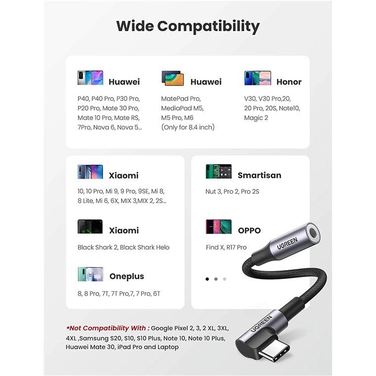 Переходник UGREEN AV167 AUX Type-C to 3,5 мм 10 см Grey (80723) - фото 6 Переходник UGREEN AV167 AUX Type-C to 3,5 мм 10 см Grey (80723) - фото 6