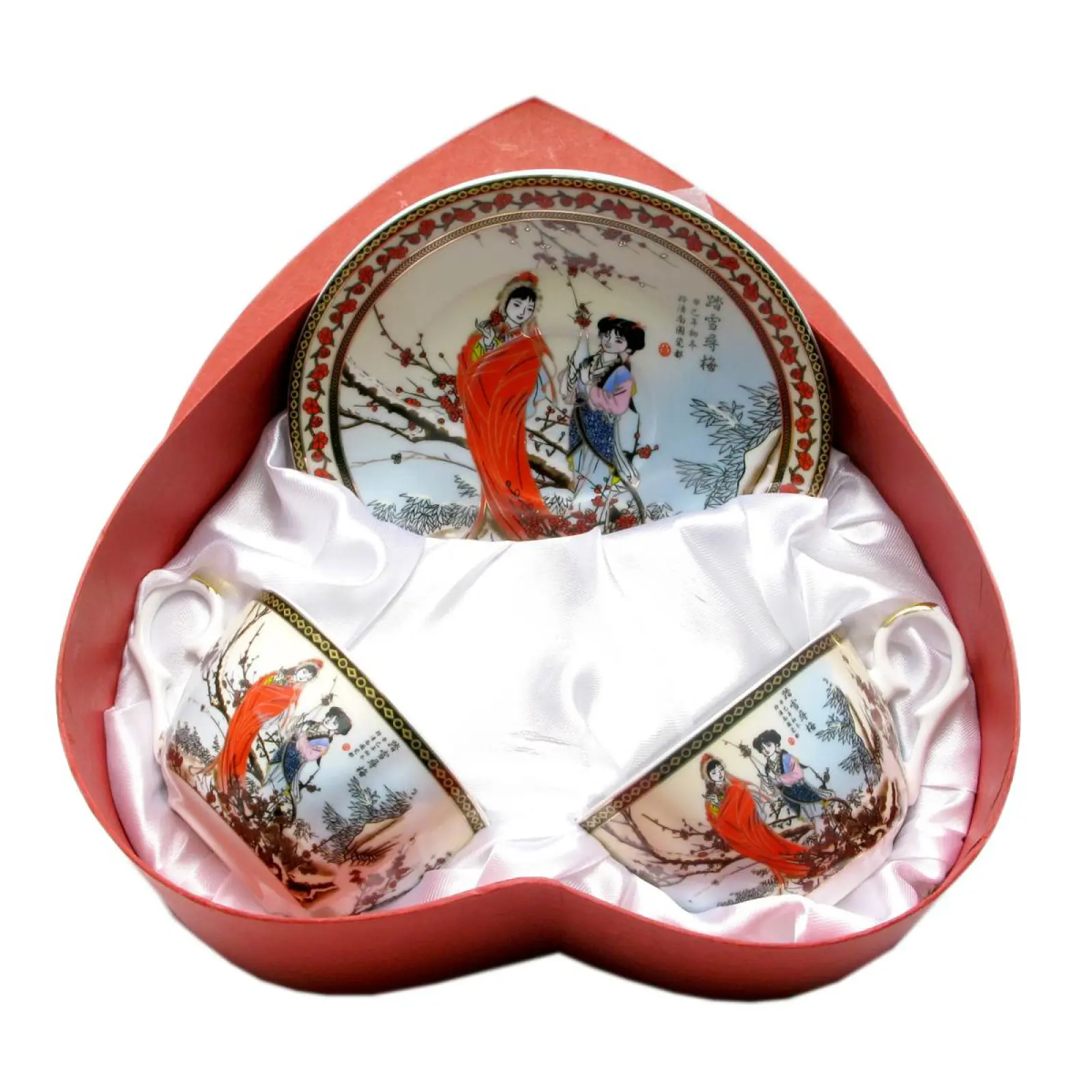 Сервіз порцеляновий 2 чашки 210 мл/2 блюдця Коричневий (29090) Сервіз порцеляновий 2 чашки 210 мл/2 блюдця Коричневий (29090)