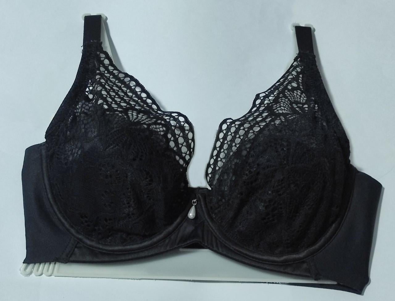 Бюстгальтер мереживний з повною чашкою 75C Чорний (22-135-1620)