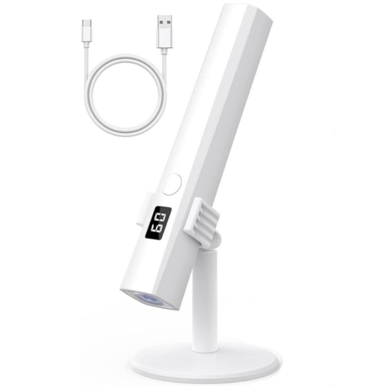 Лампа для манікюру на акумуляторі та підставці USB Nail Lamp Білий (c20e041b)