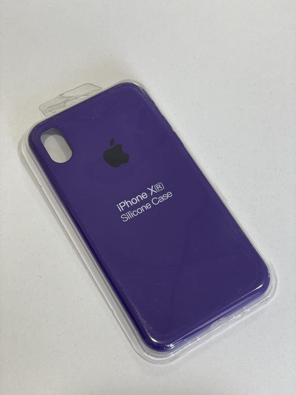 Силіконовий чохол для iPhone Xr / фіолетовий - фото 1