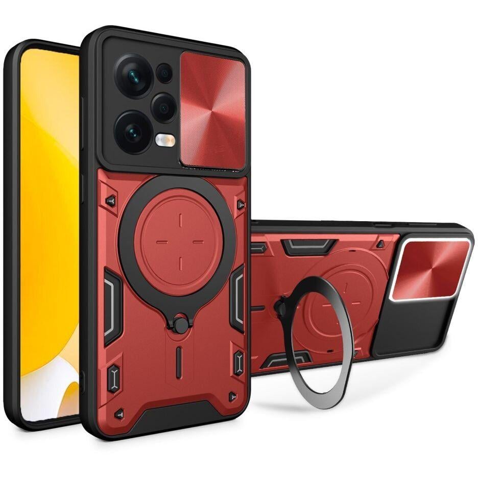 Чехол Magnetic Stand с защитой камеры для Xiaomi Redmi 12 Красный (883106_5)