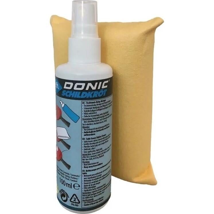 Набор для чистки ракеток Donic CLEANING SET Желтый (828529)