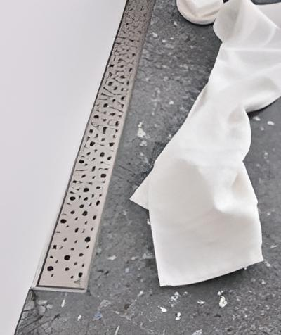 Канал душовий МСН вертикальний фланець/решітка Краплі/комбінований сифон DN40 65x650 мм (CH-650DN3) - фото 2