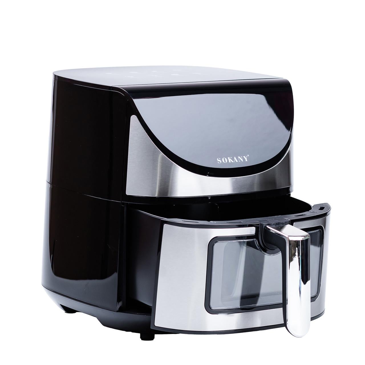 Аэрогриль-фритюрница Sokany 1800 Вт 7 л (SK-10031) Аэрогриль-фритюрница Sokany 1800 Вт 7 л (SK-10031)
