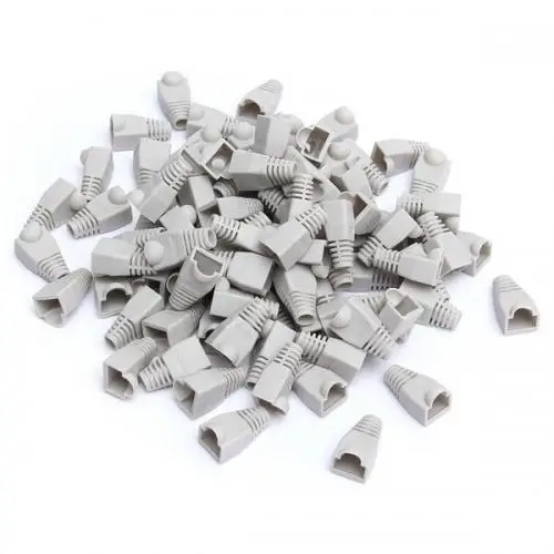 Изоляционные колпачки Gear RJ45 Cat5e для сетевого кабеля набор 1000 шт. Серый