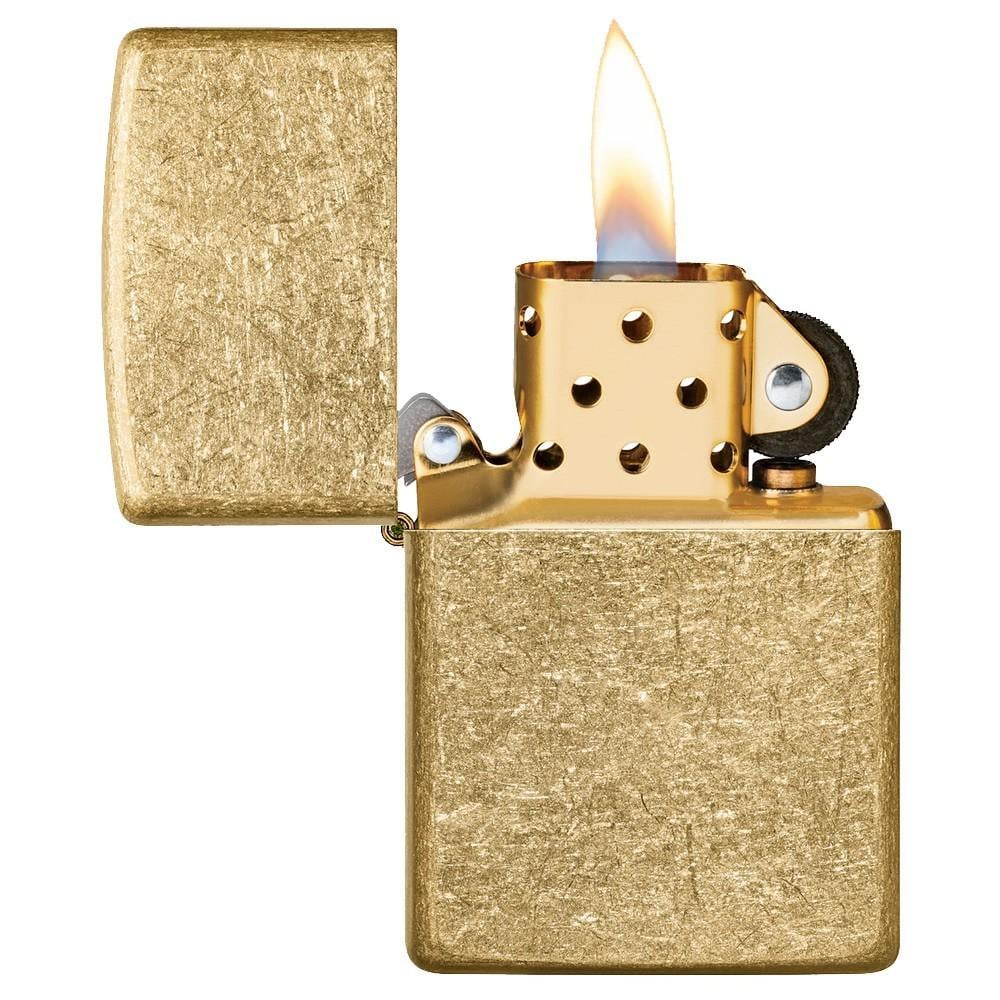 Зажигалка ZIPPO Regular Tumbled Brass (49477) - фото 2