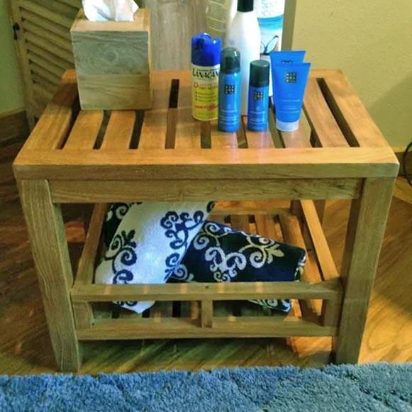 Табурет для ванной из дерева Далимар Сиена (ТВН-007705)