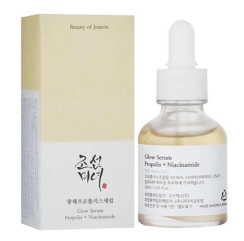 Сыворотка успокаивающая Beauty Of Joseon Glow Serum Propolis + Niacinamide с прополисом и ниацинамидом для тусклой и проблемной кожи 30 мл (36702484)