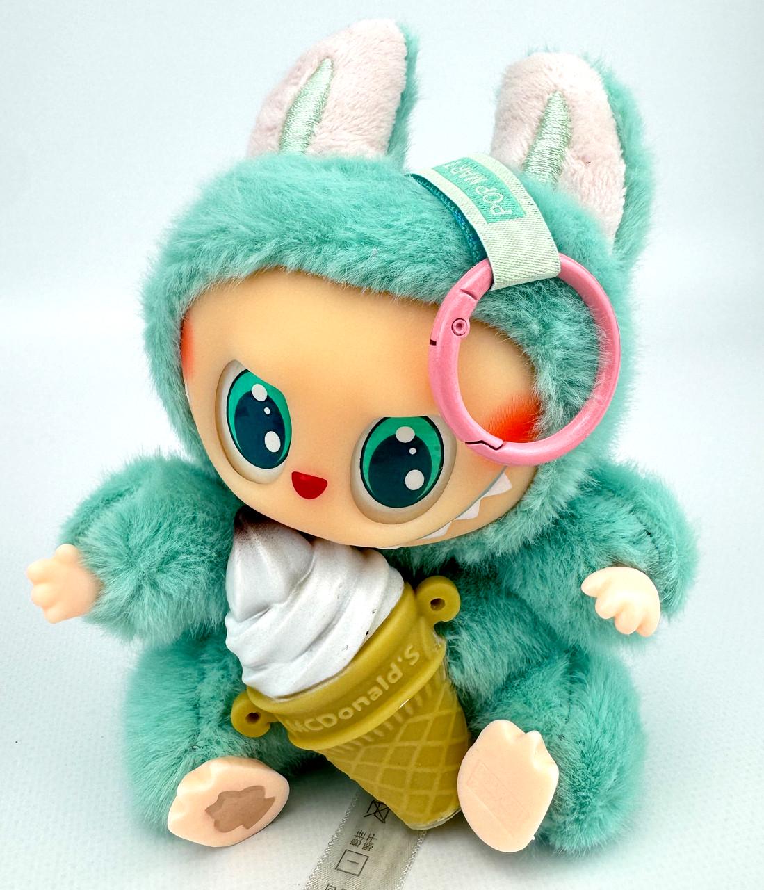 Мягкая игрушка-брелок Лабубу М 16 см Бирюзовый (27876701)