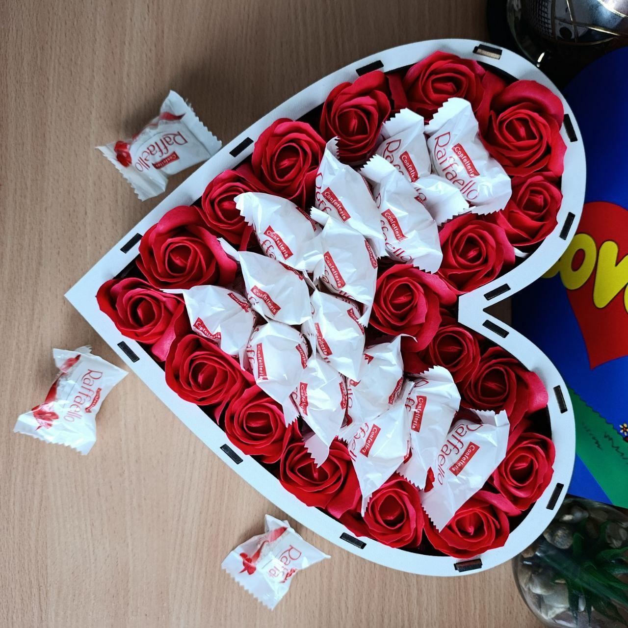 Бокс сердце с конфетами (ar282) - фото 4 Бокс сердце с конфетами (ar282) - фото 4