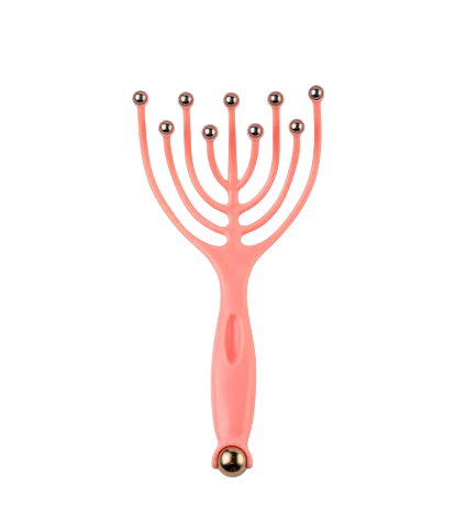 Массажер ручной BRS для головы и тела с металлическими шариками