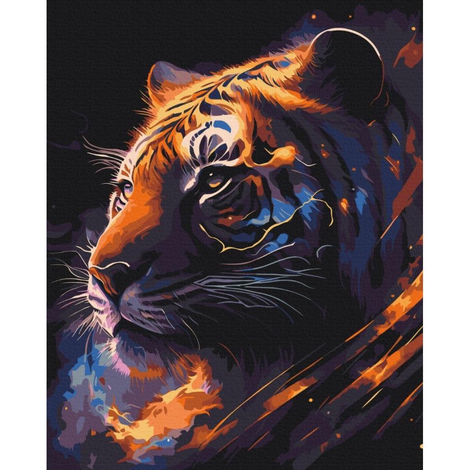 Картина за номерами Brushme Тигр Зодіак BS53691 40x50 см (RLT31479)