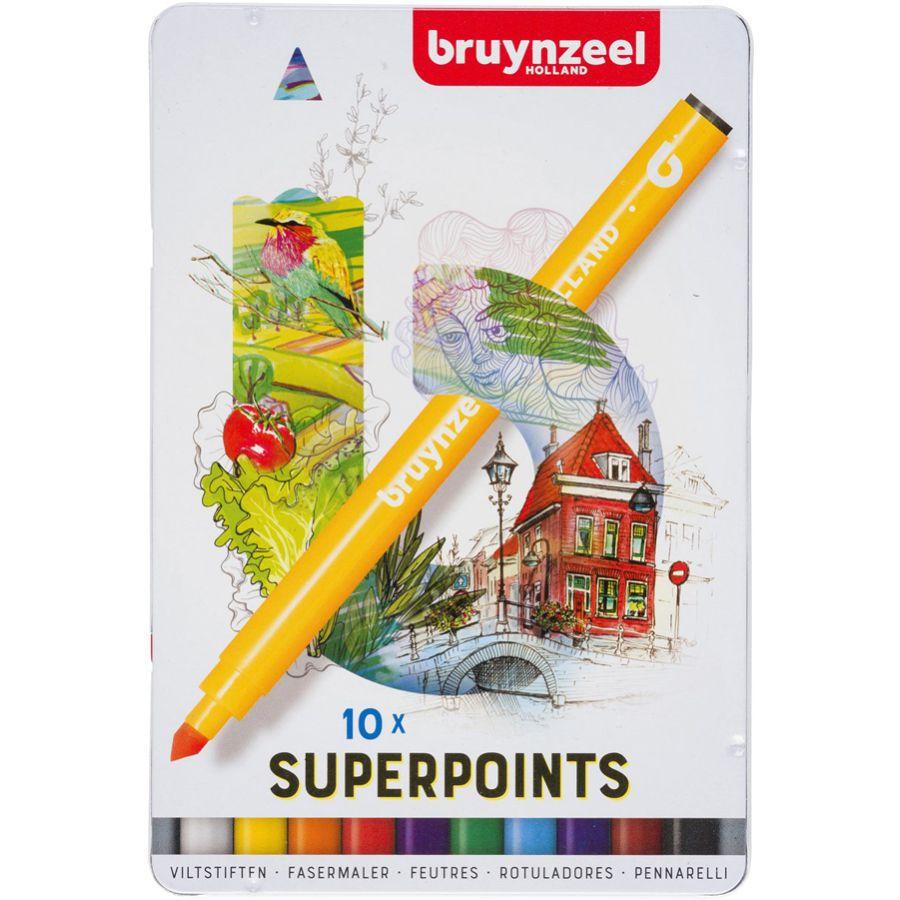 Набір кольорових фломастерів Bruynzeel EXPRESSION 10 шт. (2742426351)