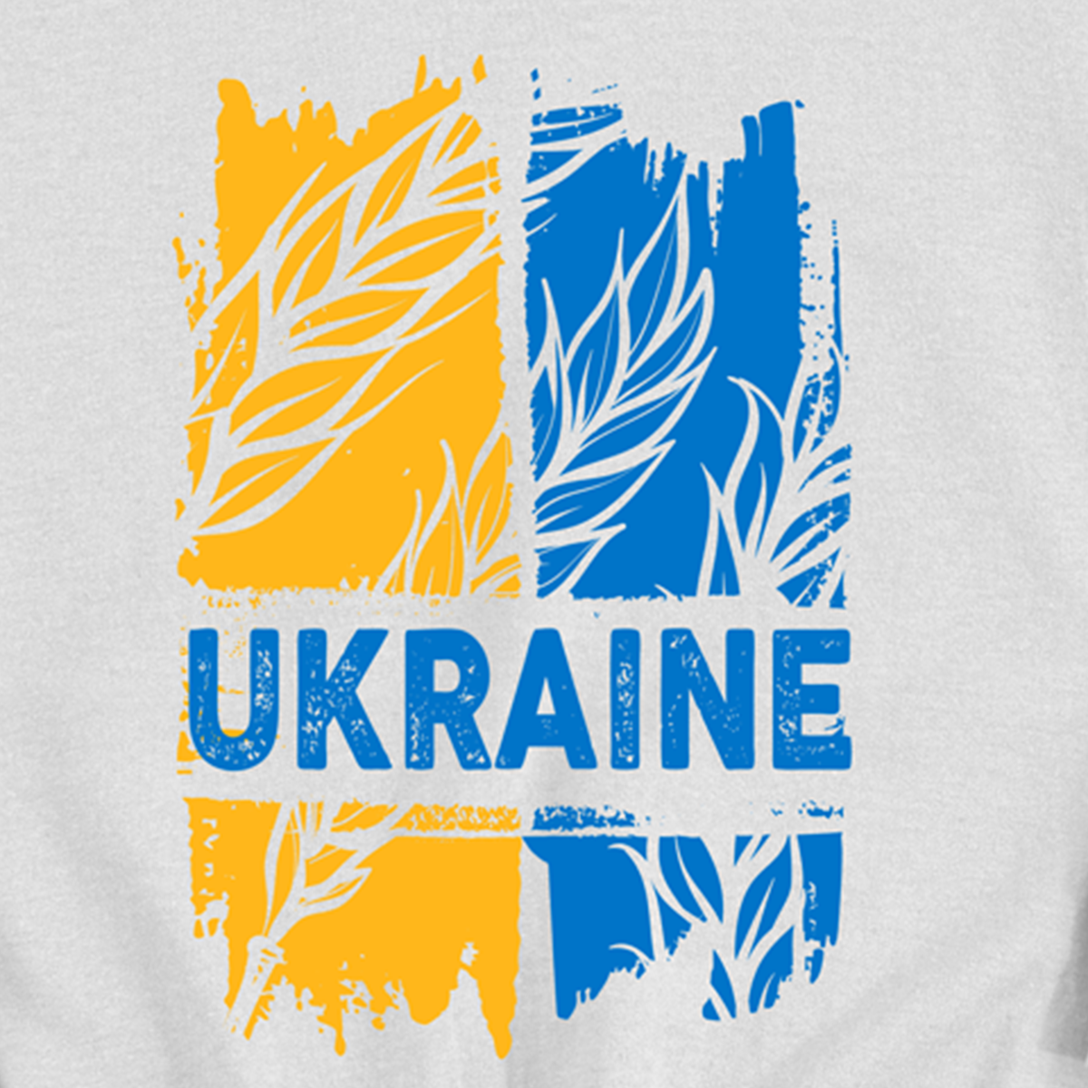 Свитшот унисекс UFree Shop с рисунком Ukraine L Белый (S-0040-1-L) - фото 2