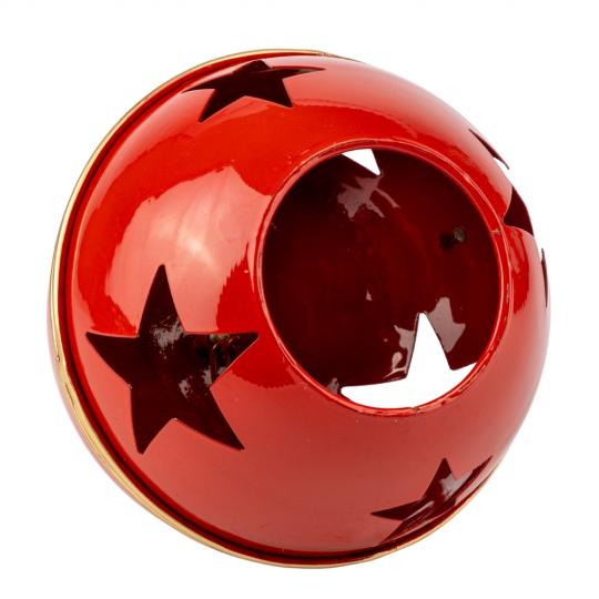 Игрушка на елку металлический колокольчик 22х15 см Красный (150-81-6033-021) - фото 2