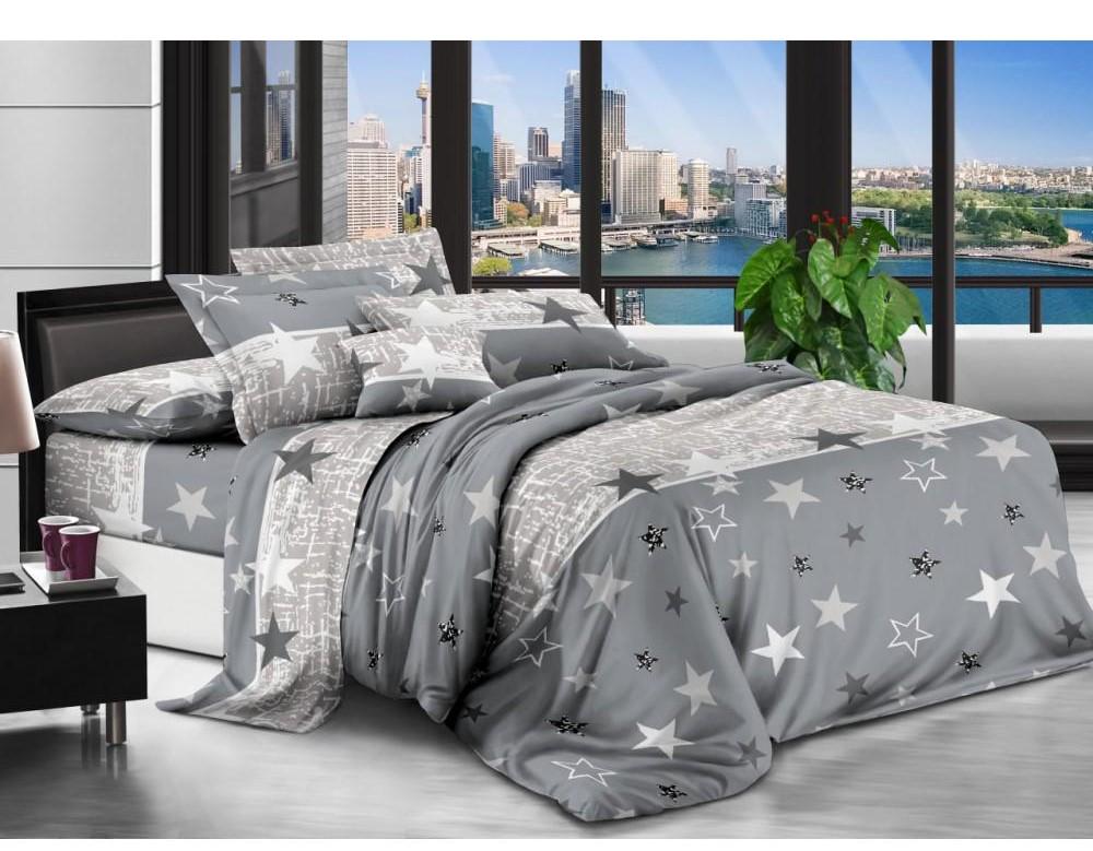 Комплект постельного белья Vital-Textile Бязь 3D Premium двуспальный 180х220 см Белый/Серый (BP2-119)