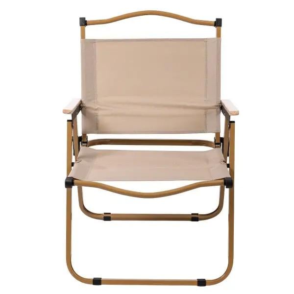 Стул раскладной туристический Good Idea STD-04 металл/ткань/дерево 46х54х75 см Бежевый (378377L)