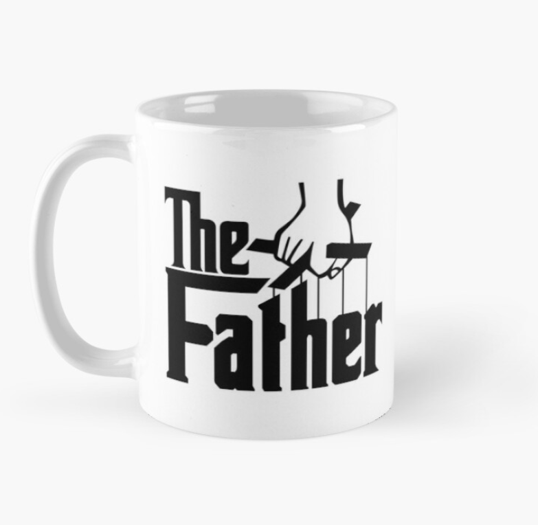 Чашка керамическая с принтом "The father" для папы 330 мл Белый (ПАПА12Ч) Чашка керамическая с принтом "The father" для папы 330 мл Белый (ПАПА12Ч)