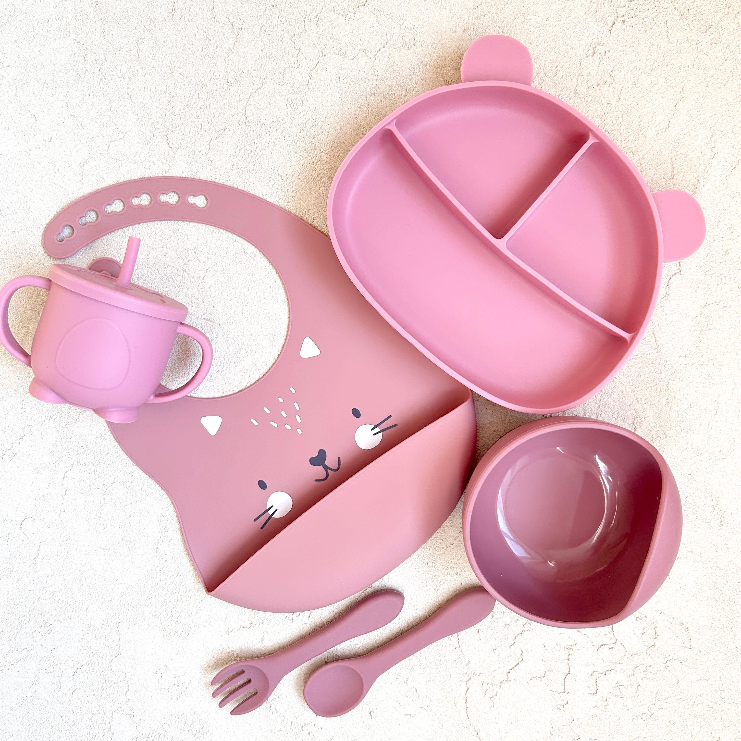 Детская посуда для кормления Мишки BPR img_e6673 поильник с трубочкой Розовый (65432)